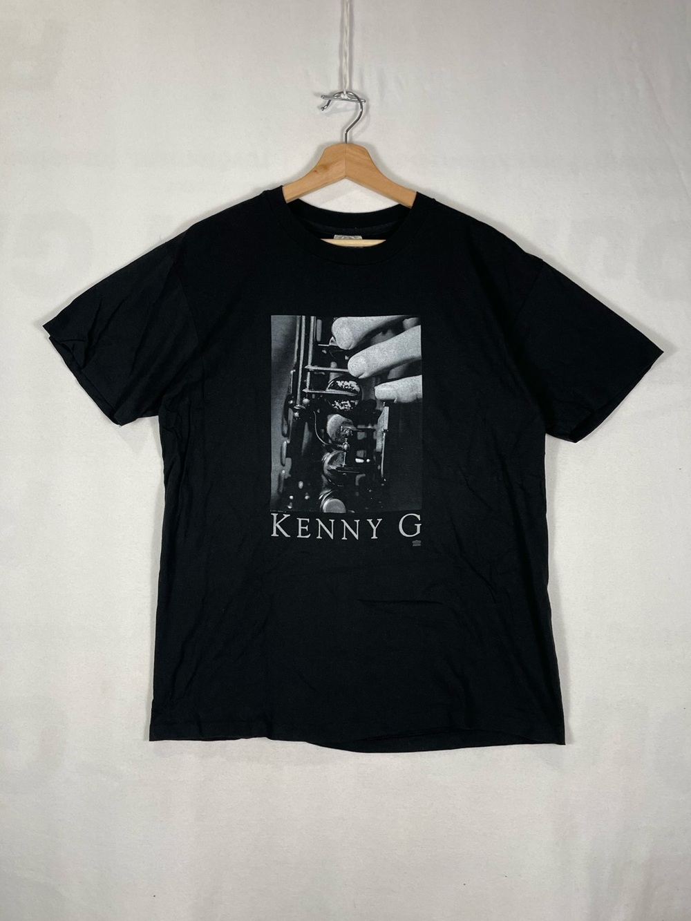 Vtg 1992 Hanes Kenny G Breathless Saxophone Tour T shirt Tagged Sz L Fits S/M